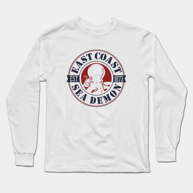 East Coast Sea Demon Long Sleeve T-Shirt by RachelLaBianca